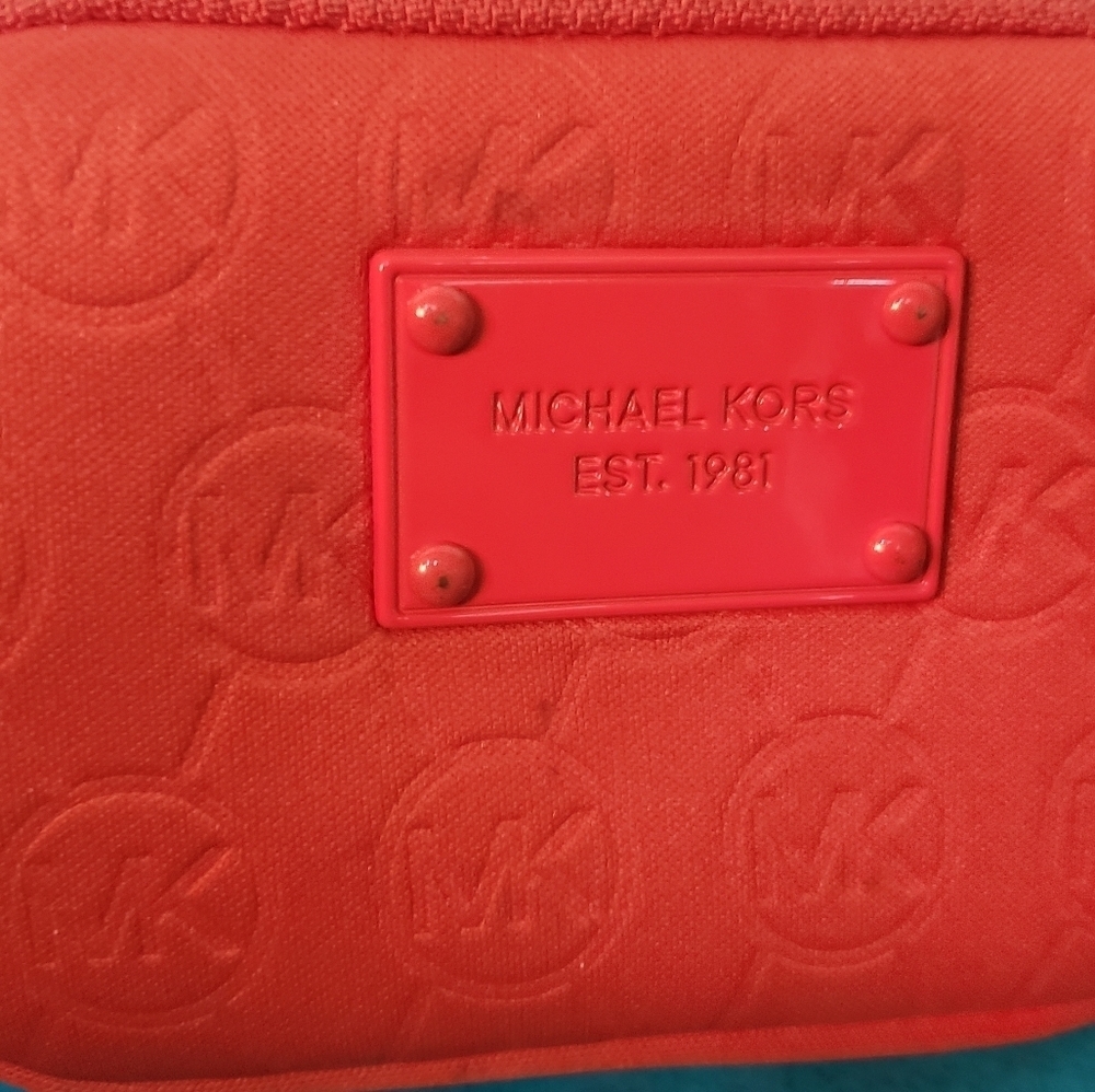 Michael Kors Canvas Zippered Pouch - Picture 2 of 9